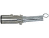 TC2002 - 2-Way Die-Cast Zinc Trailer Connector -Trailer Side - Horizontal Pins with Spring