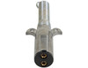 TC2012 - 2-Way Die-Cast Zinc Trailer Connector -Trailer Side - Vertical Pins with Spring