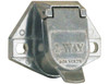 TC1012 - 2-Way Die-Cast Zinc Trailer Connector -Truck Side - Vertical Pin Arrangement