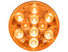 5624210 - 4 Inch Amber Round Turn Signal Light Kit with 10 LEDs (PL-3 Connection, Includes Grommet and Plug)