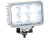 1493218 - 4 Inch by 6 Inch Rectangular LED Clear Spot Light With White Housing