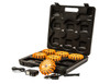 8891018 - 4 Inch Round Rechargeable Strobe/Flare Kit with 6 Flares And Charging Case