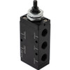 BAV015 - 4-Way 3-Position Manual Air Valve With Five 1/4 Inch NPT Ports