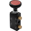 BAV015 - 4-Way 3-Position Manual Air Valve With Five 1/4 Inch NPT Ports