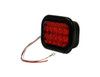 5625115 - 5.375 Inch Red Rectangular Stop/Turn/Tail Light Kit with 15 LEDs (PL-3 Connection, Includes Grommet and Plug)