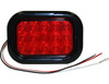 5625115 - 5.375 Inch Red Rectangular Stop/Turn/Tail Light Kit with 15 LEDs (PL-3 Connection, Includes Grommet and Plug)