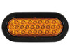 SL65AO - 6 Inch Amber Oval Recessed Strobe Light With 24 LED