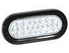 SL65CO - 6 Inch Clear Oval Recessed Strobe Light With 24 LED