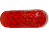 5626521 - 6 Inch Red Oval Stop/Turn/Tail Light With 20 LEDs (PL-3 Connection) - Bulk