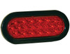 5626520 - 6 Inch Red Oval Stop/Turn/Tail Light with 20 LEDs Kit (PL-3 Connection, Includes Grommet and Plug)