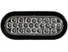 SL66AG - Amber/Green 6 Inch Oval Recessed LED Strobe Light with Quad Flash