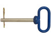 66127 - Blue Poly-Coated Handle on Steel Hitch Pin - 1 x 4-1/2 Inch Usable Length