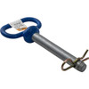 66111 - Blue Poly-Coated Handle on Steel Hitch Pin - 3/4 x 4-1/2 Inch Usable Length