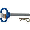 66111 - Blue Poly-Coated Handle on Steel Hitch Pin - 3/4 x 4-1/2 Inch Usable Length