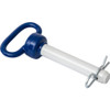 66122 - Blue Poly-Coated Handle on Steel Hitch Pin - 7/8 x 4-1/2 Inch Usable Length