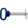 66122 - Blue Poly-Coated Handle on Steel Hitch Pin - 7/8 x 4-1/2 Inch Usable Length