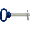 66122 - Blue Poly-Coated Handle on Steel Hitch Pin - 7/8 x 4-1/2 Inch Usable Length