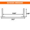 B2418ASBC - Anti-Sail Brackets for 24in Flaps - Short