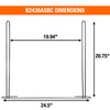 B2436ASBC - Anti-Sail Brackets for 24in Flaps - Long