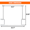 405BC - Chrome Plated Anti-Sail Brackets for Use With 24-Inch-Wide Mud Flaps (Pair)