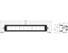 1492281 - Edgeless Ultra Bright Combination Light Bar - Single Row, 13 Inch Width
