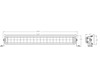 1492262 - Edgeless Ultra Bright Combination Spot-Flood LED Light Bar - Dual Row, 22 Inch Width