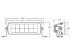 1492260 - Edgeless Ultra Bright Combination Spot-Flood LED Light Bar - Dual Row, 8 Inch Width
