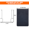 400BZ - Galvanized Anti-Sail Brackets for Use With 20-Inch-Wide Mud Flaps (Pair)