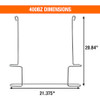 400BZ - Galvanized Anti-Sail Brackets for Use With 20-Inch-Wide Mud Flaps (Pair)