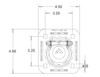 B801 - Heavy Duty Recessed Rope Ring Non-Plated Weldable Bracket