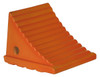 WC8118 - Large Orange Polyurethane Wheel Chock 8.69x11.25x8.13 Inch