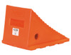 WC8118 - Large Orange Polyurethane Wheel Chock 8.69x11.25x8.13 Inch