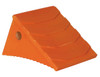 WC8118 - Large Orange Polyurethane Wheel Chock 8.69x11.25x8.13 Inch