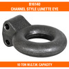 B16140 - Plain 10-Ton Forged Steel Tow Eye - 3 Inch I.D.