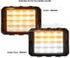 8890200 - Quad Row 5 Inch Amber Strobe Light