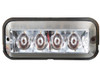 8891105 - Raised 5 Inch Amber/Clear LED Strobe Light with 19 Flash Patterns