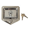 L8825 - Stainless Double Point T-Handle Latch with Mounting Holes and Rods