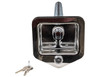 L8855 - Stainless Single Point T-Handle Latch with Blind Studs/Gasket/Cylinder with Keys