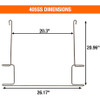 405SS - Stainless Steel Anti-Sail Brackets for Use With 24-Inch-Wide Mud Flaps (Pair)