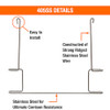 405SS - Stainless Steel Anti-Sail Brackets for Use With 24-Inch-Wide Mud Flaps (Pair)