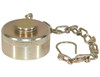 QDDC161 - Steel Dust Cap With Chain For 1 Inch NPT Coupler