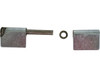 H412538LH - Steel Weld-On Butt Hinge with 3/8 Stainless Pin - 1.25 x 4 Inch-Zinc Plated-LH