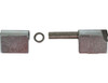 H412538LH - Steel Weld-On Butt Hinge with 3/8 Stainless Pin - 1.25 x 4 Inch-Zinc Plated-LH