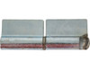 H412538RH - Steel Weld-On Butt Hinge with 3/8 Stainless Pin - 1.25 x 4 Inch-Zinc Plated-RH