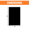 RC40PPB - Super Durable Black Polymer Mudflaps 24x40 Inch