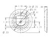 B705 - Surface Mounted Rope Ring Plastic Pan With 1/4 Inch Diameter Steel Ring