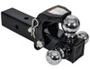 1802280 - Tri-Ball Hitch with Pintle Hook and Chrome Towing Balls - 2-1/2 Inch Receiver