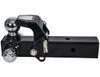1802280 - Tri-Ball Hitch with Pintle Hook and Chrome Towing Balls - 2-1/2 Inch Receiver