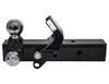 1802280 - Tri-Ball Hitch with Pintle Hook and Chrome Towing Balls - 2-1/2 Inch Receiver