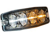 8892242 - Ultra Thin 4.5 Inch Amber/Clear LED Strobe Light